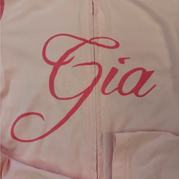 I.AM.GIA Light Pink Zip-Up Hoodie - Picture 3 of 3